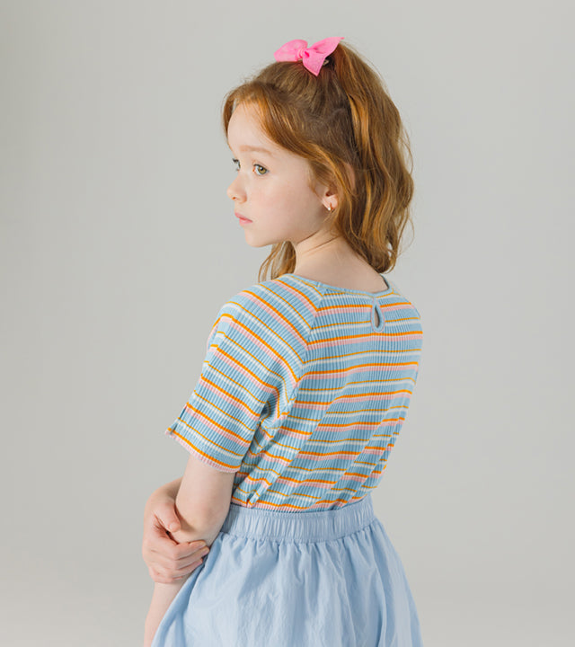 I LOVE J witry stripe rib top