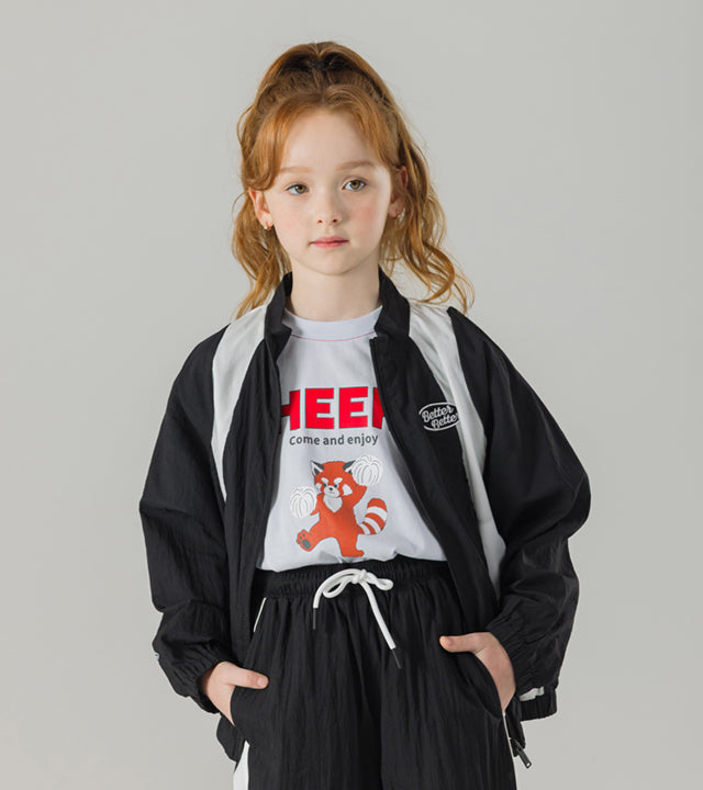 I LOVE J lucie patch windbreaker