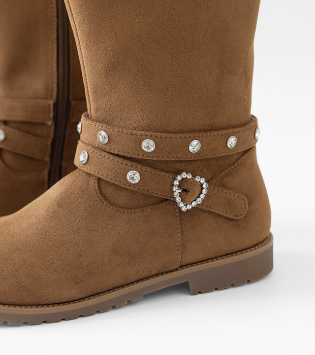 I LOVE J Mate suede middle boots