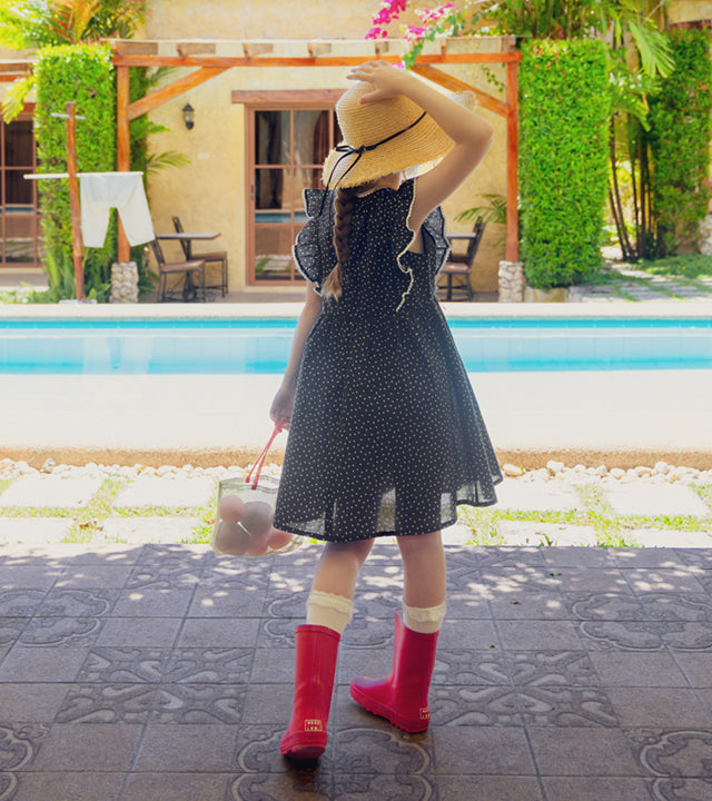 I LOVE J mude heart sleeveless dress