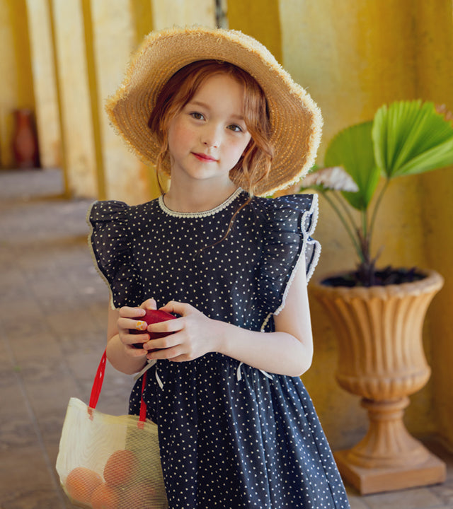 I LOVE J mude heart sleeveless dress