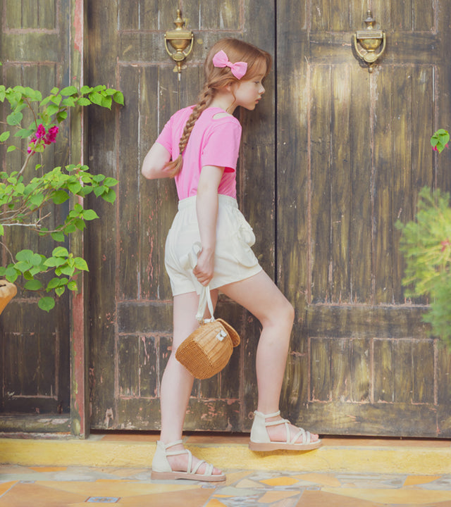 I LOVE J pauz ribbon shorts