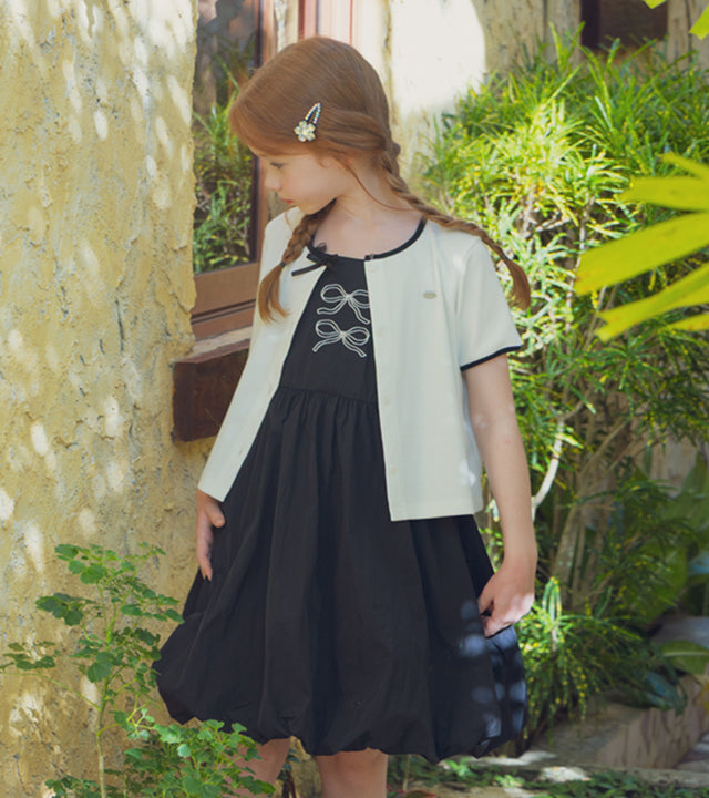 I LOVE J lerly ribbon rib cardigan
