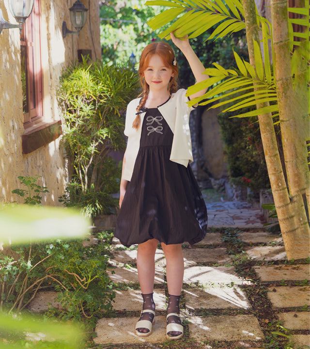 I LOVE J lerly ribbon rib cardigan