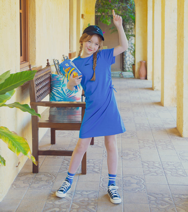 I LOVE J kiil shirred dress