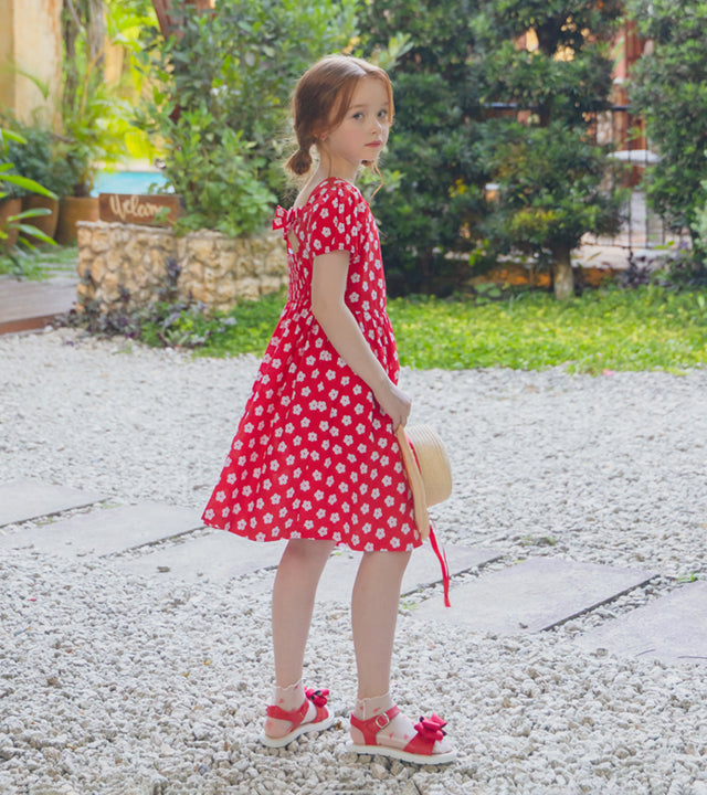 I LOVE J heartple shirred dress