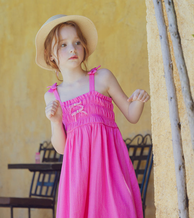 I LOVE J double ribbon strap dress