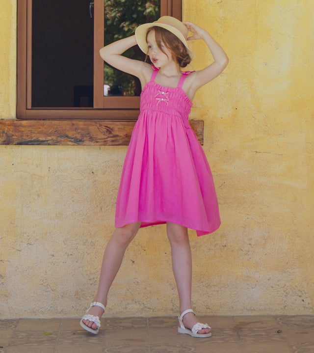 I LOVE J double ribbon strap dress