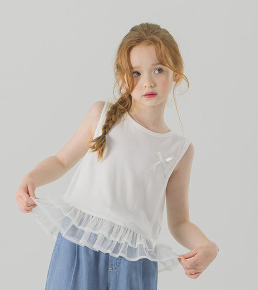 I LOVE J pitiri shirred sleeveless top