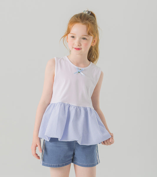 I LOVE J rielbe balloon sleeveless top