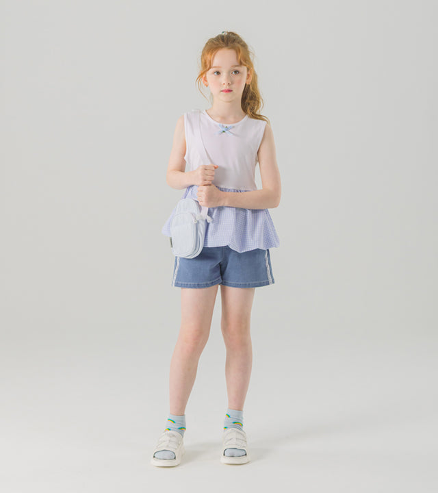 I LOVE J rielbe balloon sleeveless top