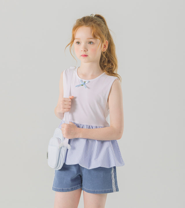 I LOVE J rielbe balloon sleeveless top