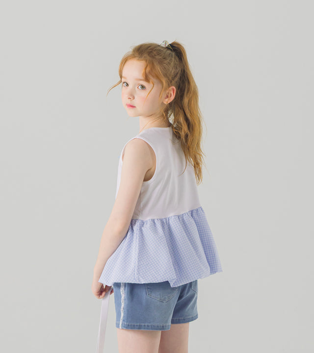 I LOVE J rielbe balloon sleeveless top