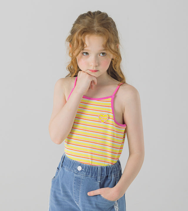 I LOVE J perint stripe tank top