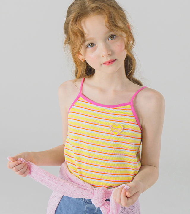 I LOVE J perint stripe tank top