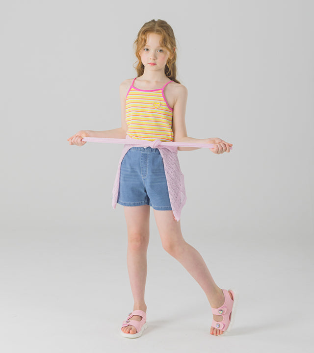 I LOVE J perint stripe tank top
