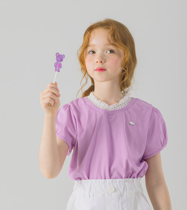 I LOVE J lydia frill cropped top