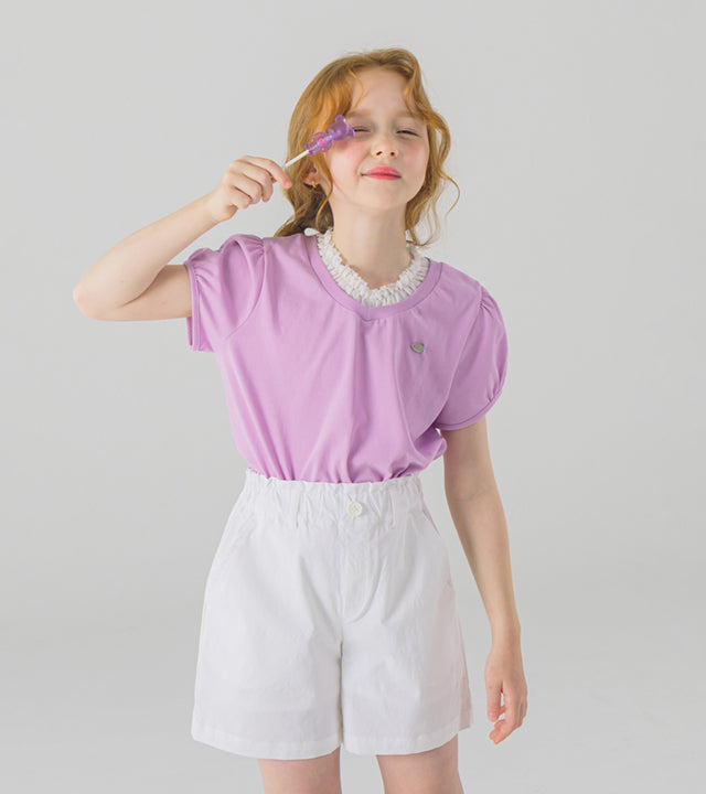 I LOVE J lydia frill cropped top