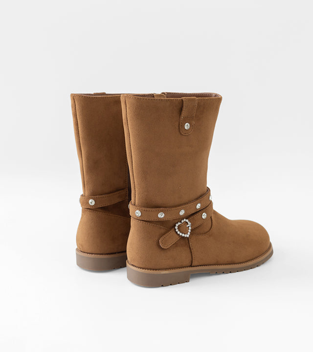 I LOVE J Mate suede middle boots