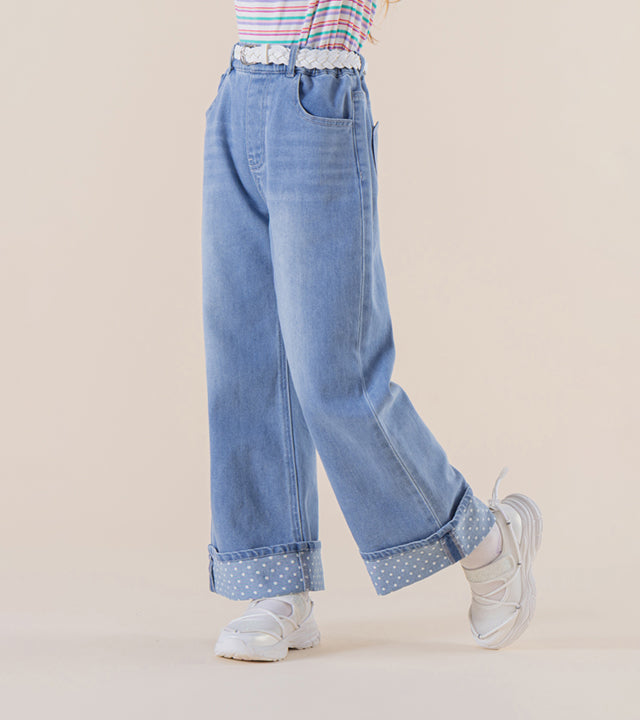 I LOVE J Aroti polka dot roll-up pants