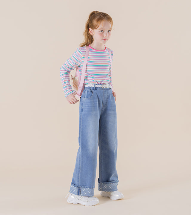 I LOVE J Aroti polka dot roll-up pants