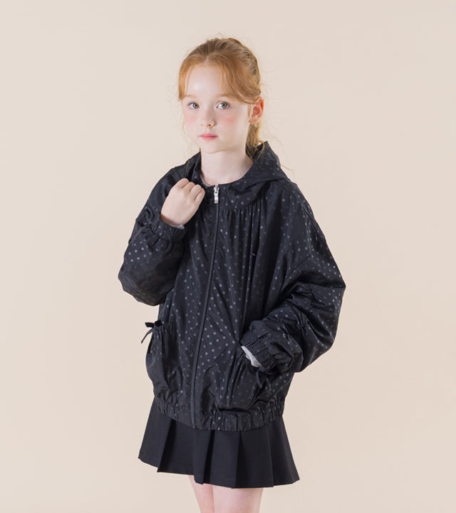 I LOVE J Kilot polka dot lightweight jacket