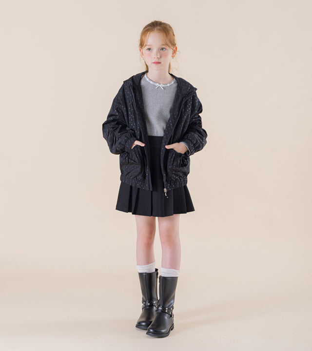 I LOVE J Kilot polka dot lightweight jacket