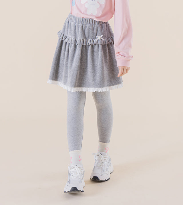 I LOVE J Mellow sweet lace skirt leggings