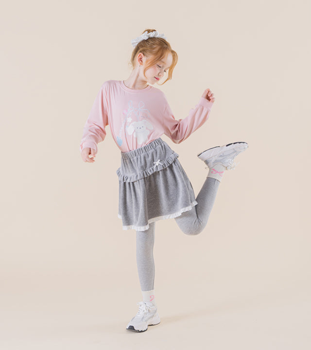 I LOVE J Mellow sweet lace skirt leggings