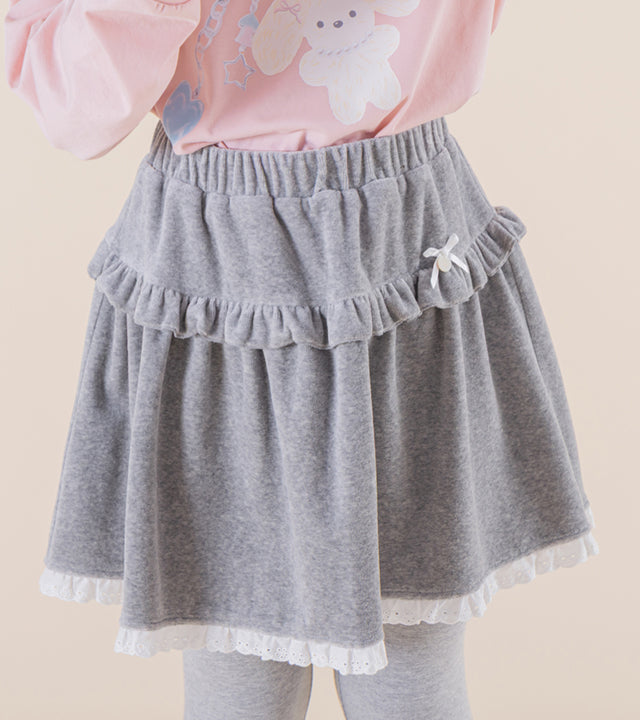 I LOVE J Mellow sweet lace skirt leggings