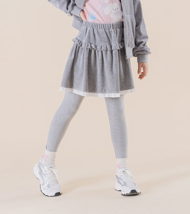 I LOVE J Mellow sweet lace skirt leggings