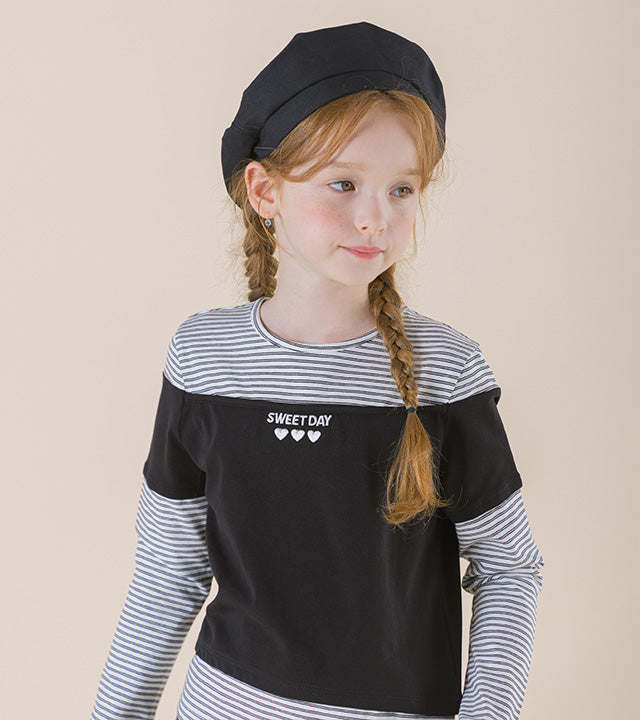 I LOVE J Poec layered top
