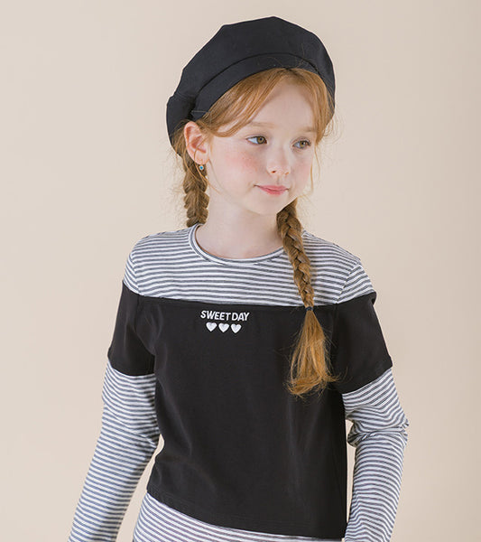 I LOVE J Poec layered top