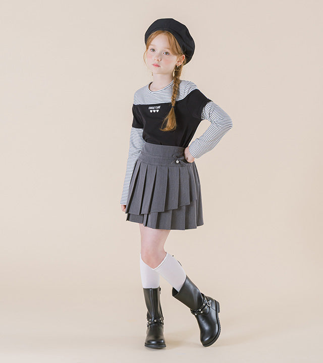 I LOVE J Poec layered top