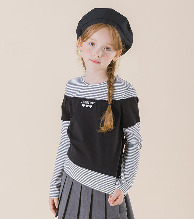 I LOVE J Poec layered top