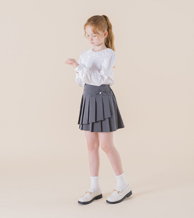 I LOVE J Radian pleated skirt