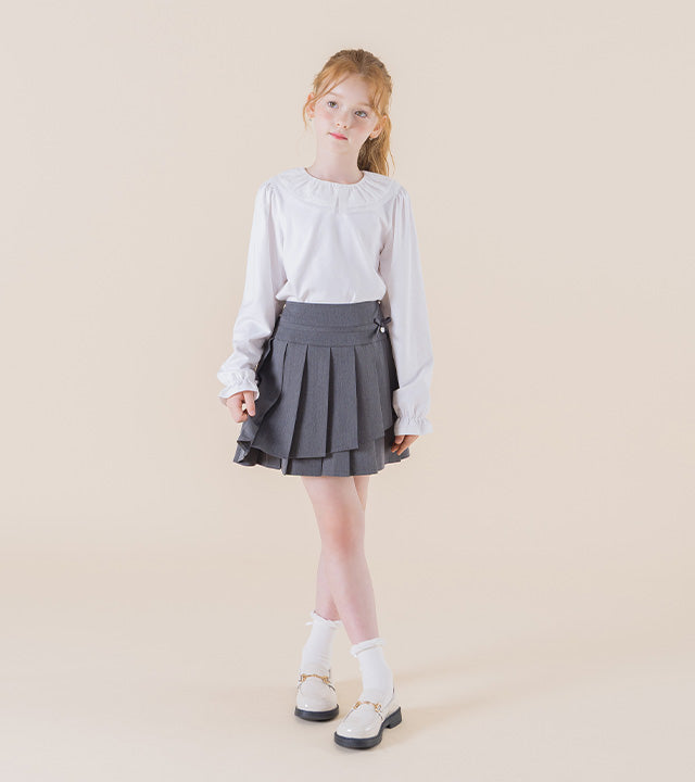 I LOVE J Topina lace collar shirt