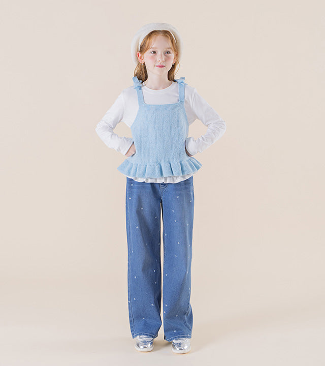 I LOVE J Seydin frill knit vest