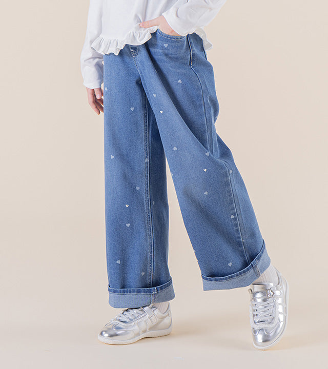I LOVE J Coart hart detail denim pants