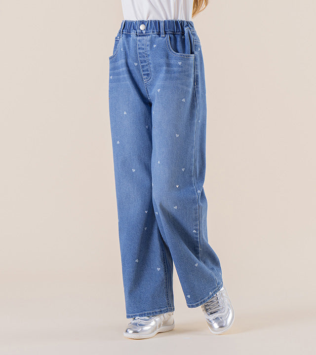 I LOVE J Coart hart detail denim pants
