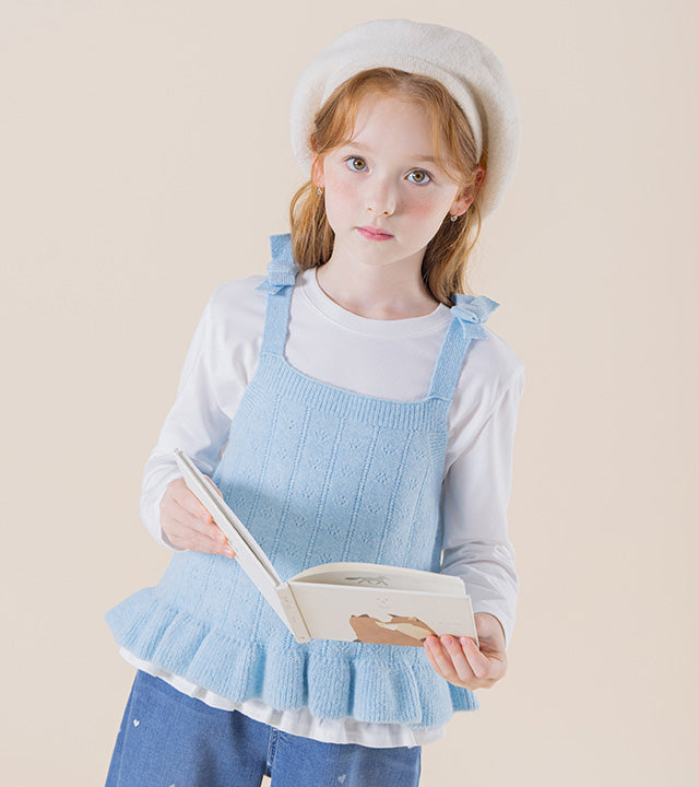 I LOVE J Seydin frill knit vest