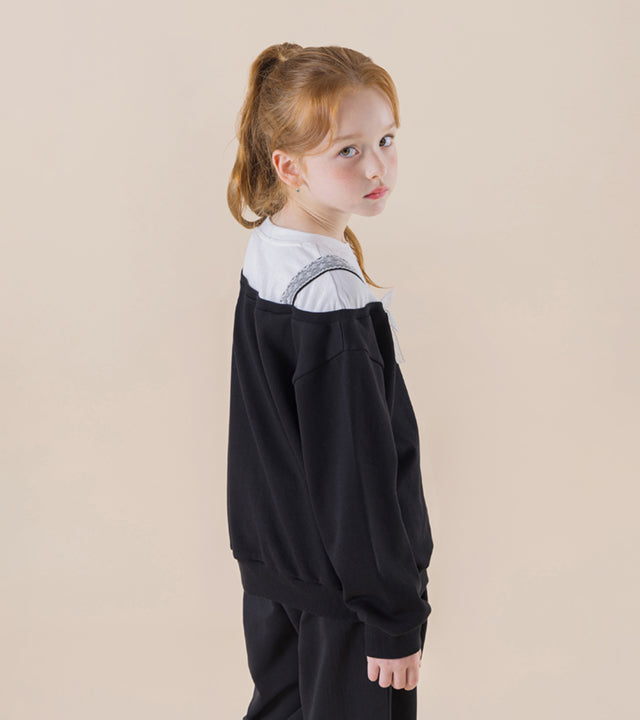 I LOVE J Tirel layered sweatshirt