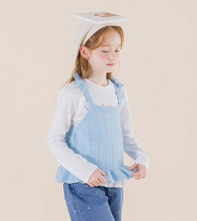 I LOVE J Seydin frill knit vest