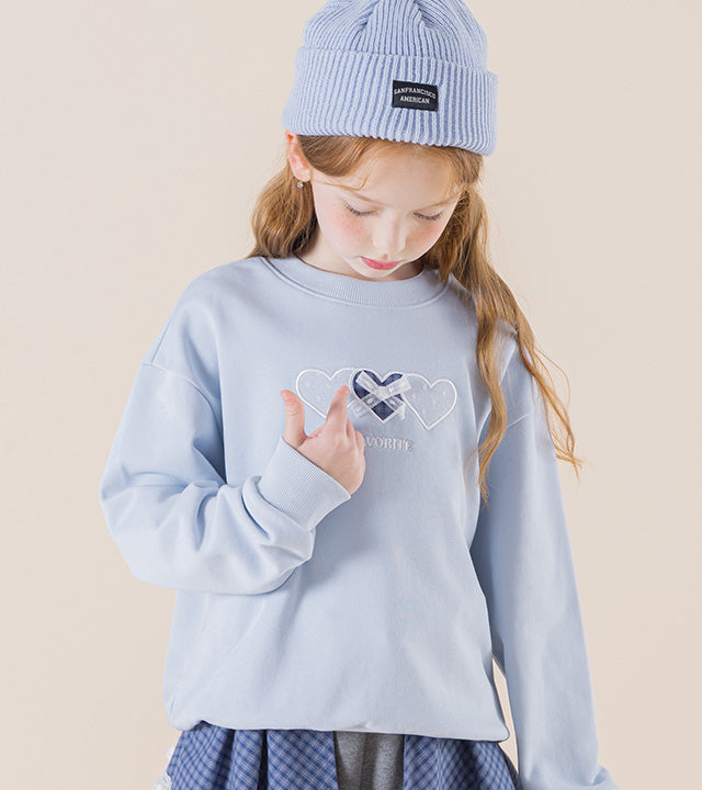 I LOVE J Byren heart sweatshirt