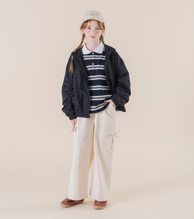 I LOVE J Kilot polka dot lightweight jacket