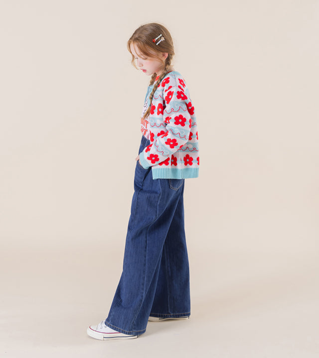 I LOVE J Diero denim pleated pants
