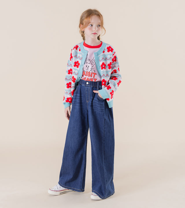 I LOVE J Diero denim pleated pants