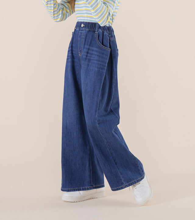 I LOVE J Diero denim pleated pants