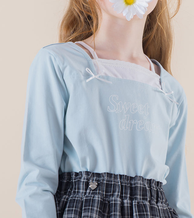 I LOVE J Sweet dreaming layered top