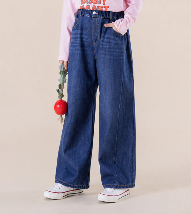 I LOVE J Diero denim pleated pants